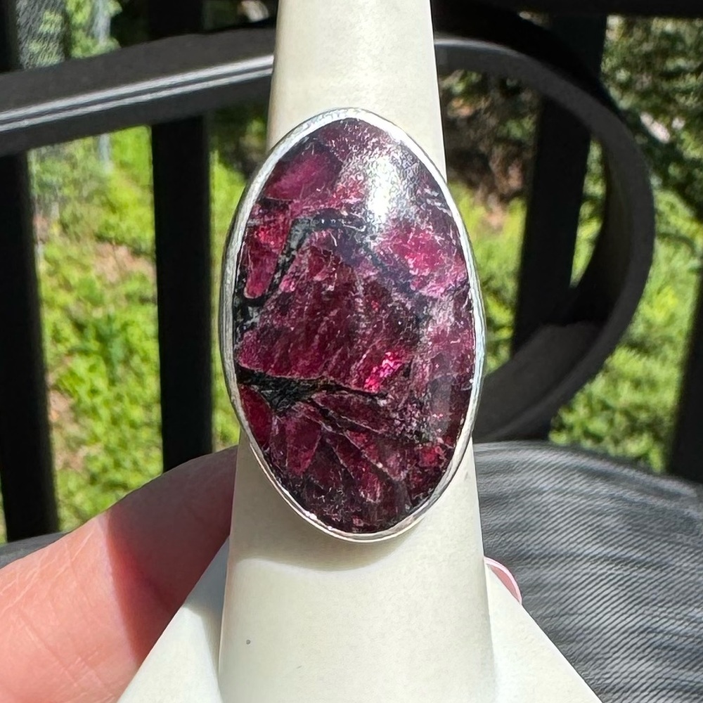 925 Eudialyte large Chunky Ring